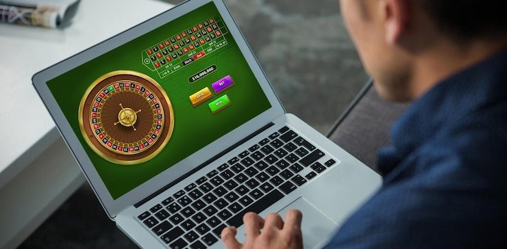 Tampilan studio live Sic Bo Dadu gacor188 dengan tiga dadu dan dealer